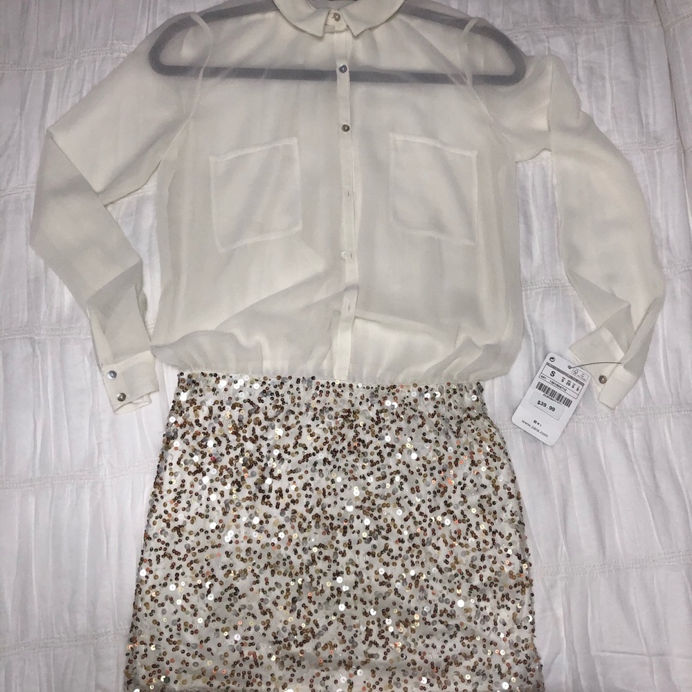 ✨ NWT✨ Zara Trafaluc Sequin Dress